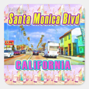Aufkleber "Santa Monica Blvd 1"