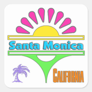 Aufkleber "Santa Monica Colorful 1"