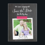 Aufkleber Save the Date mit Waschbändern Ankündigungspostkarte<br><div class="desc">� 2 Birdstone 2013 | � Shanna Russell Fotografie 2013</div>