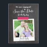 Aufkleber Save the Date mit Waschbändern Ankündigungspostkarte<br><div class="desc">� 2 Birdstone 2013 | � Shanna Russell Fotografie 2013</div>