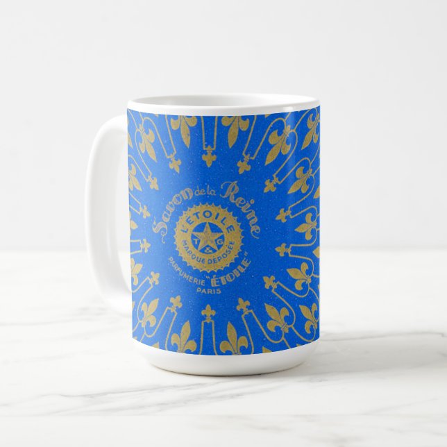 Aufkleber Savon de la Reine Soap Tasse (Vorderseite Links)