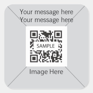 Aufkleber-Schablonen-Grau 1 Quadratischer Aufkleber