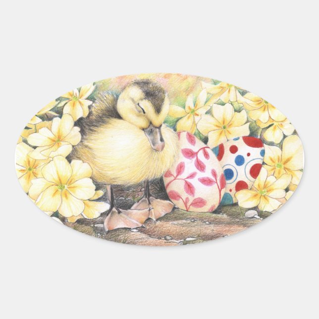Aufkleber "Schlafende Ducky Oaster" (Vorderseite)
