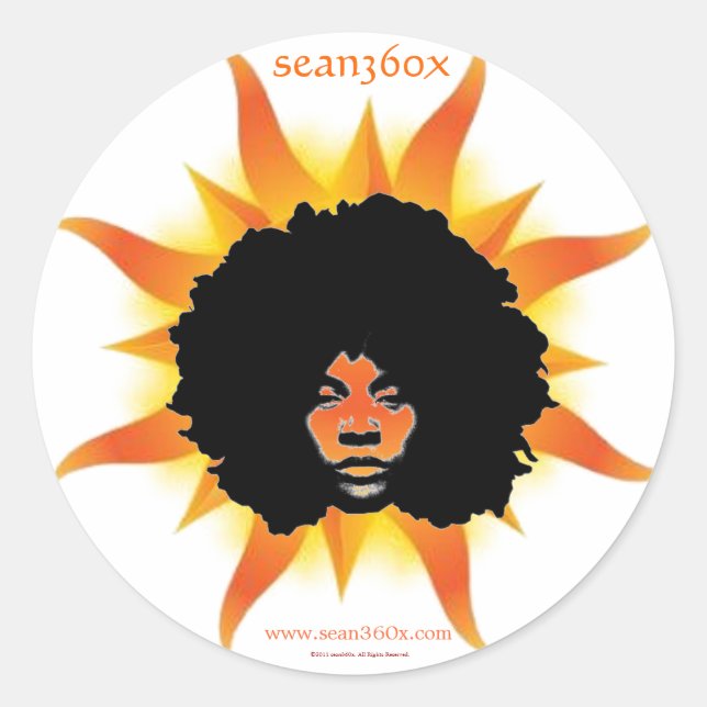 Aufkleber sean360x SONNE (Vorderseite)
