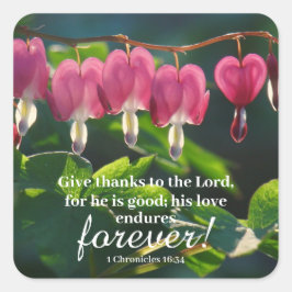 Aufkleber "Seine Liebe hält für immer an"