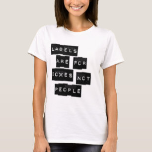 Aufkleber sind für Kasten-nicht Leute T-Shirt