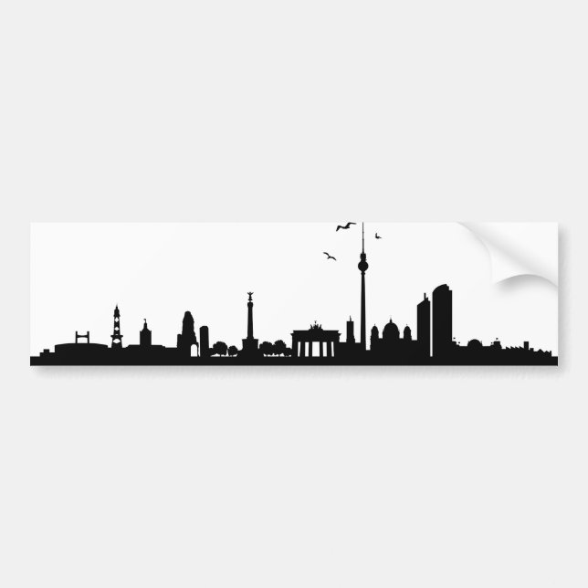Aufkleber Skyline Berlin Autoaufkleber (Vorne)