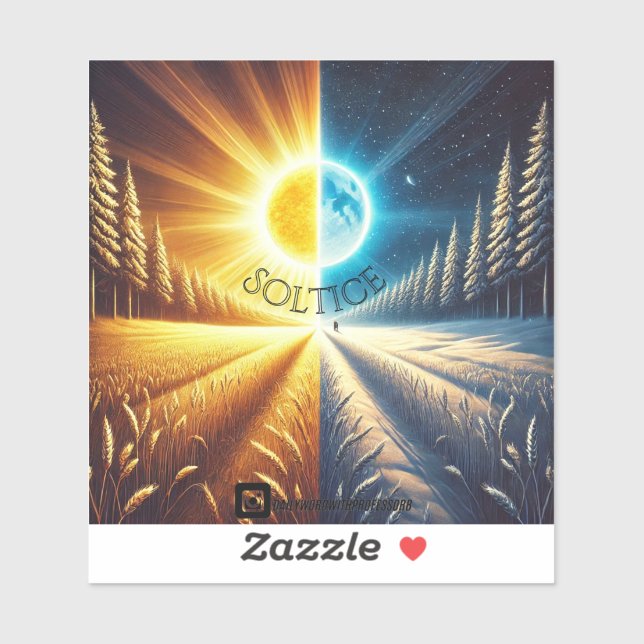 Aufkleber "Solstice" (Blatt)