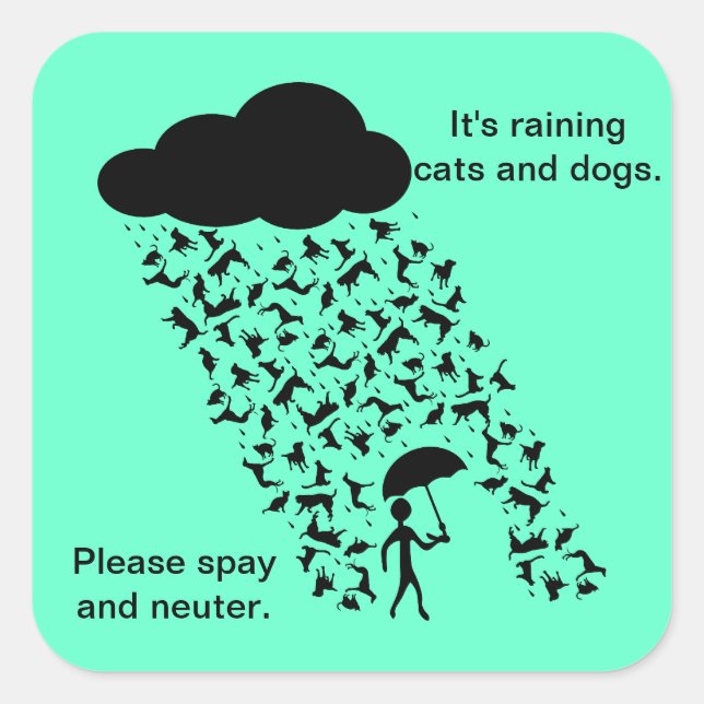 Aufkleber "Spay and Neuter" (Vorderseite)