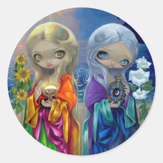 Aufkleber "Sun Child and Moon Child" (Vorderseite)