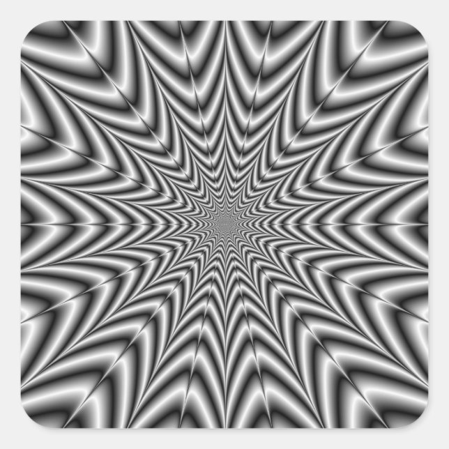 Aufkleber Super Nova in Schwarz und Weiß (Vorderseite)