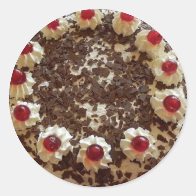 Aufkleber Torte (Vorderseite)