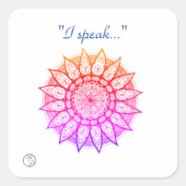 Aufkleber und Etiketten mit Chakra-Energie