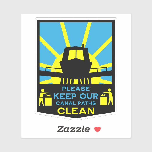 Aufkleber und Schilder für Narrowboat (Blatt)