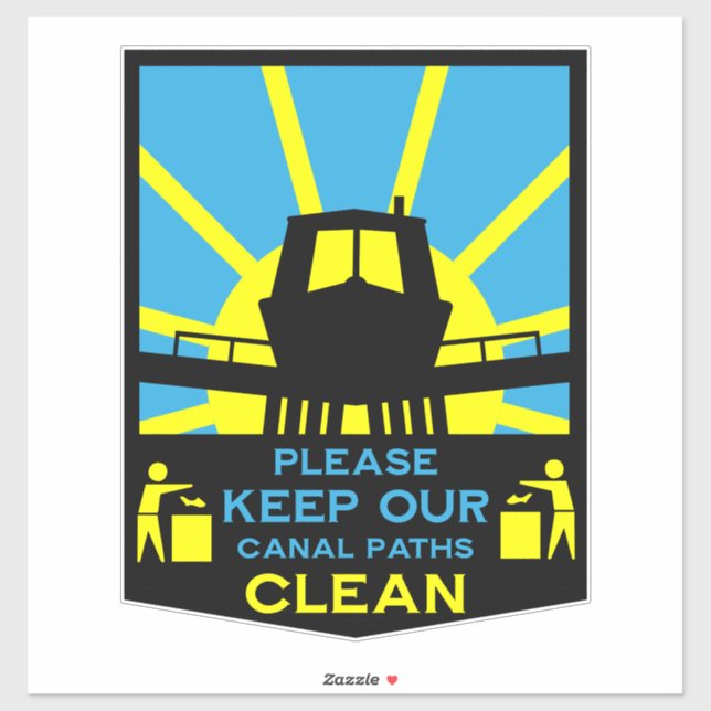 Aufkleber und Schilder für Narrowboat (Blatt)