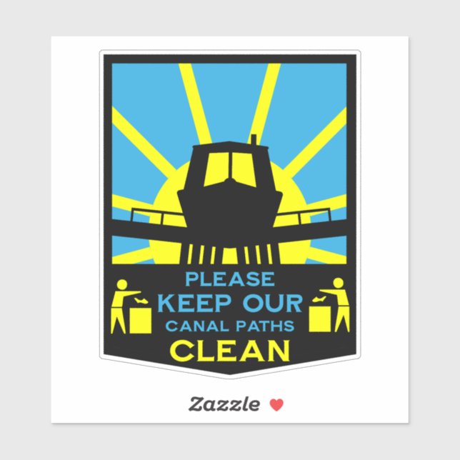 Aufkleber und Schilder für Narrowboat (Blatt)