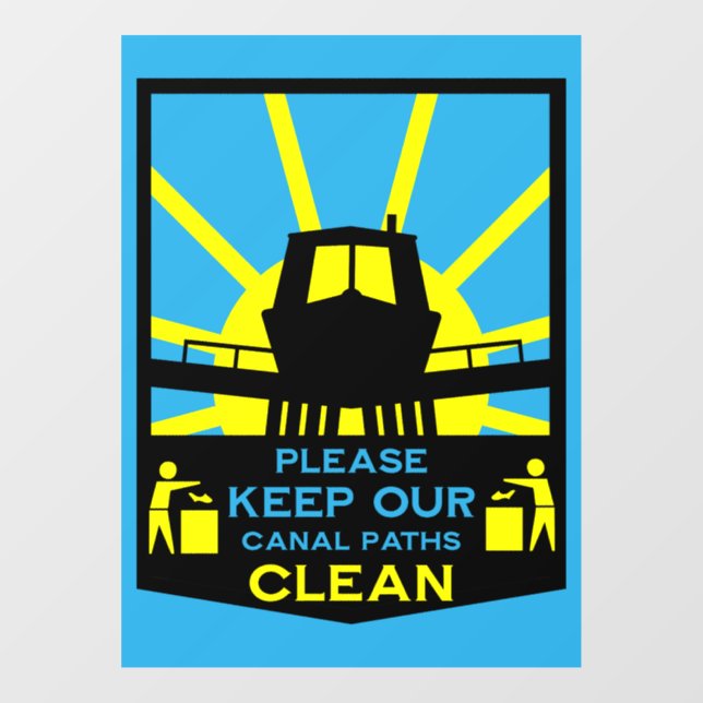 Aufkleber und Schilder für Narrowboat (Blatt)