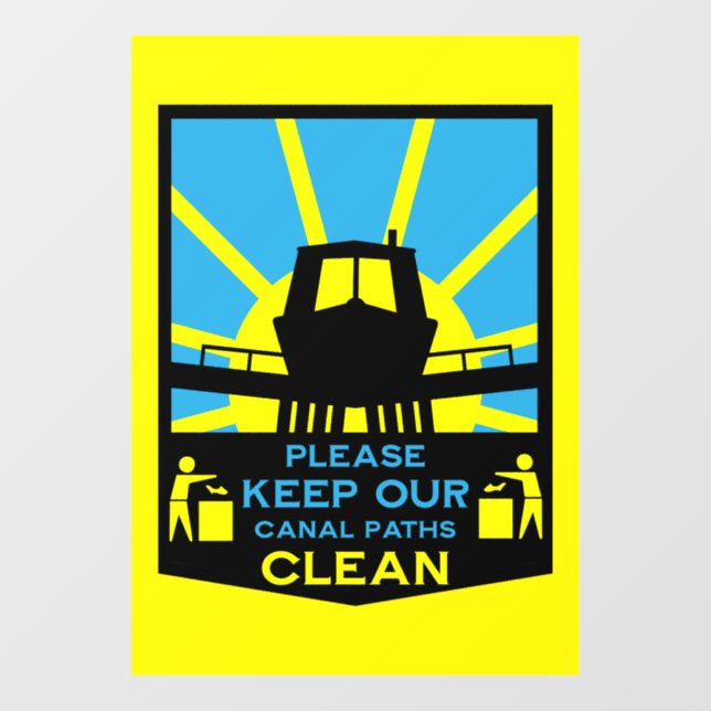 Aufkleber und Schilder für Narrowboat (Blatt)