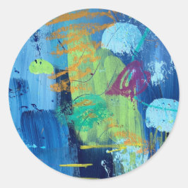 Aufkleber und Siegel im Design der Unterwasserhöhl