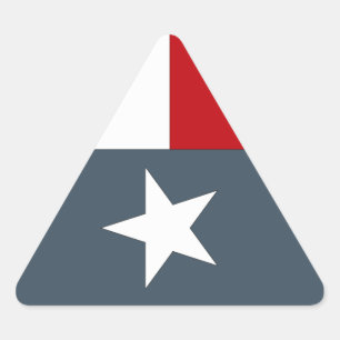 Aufkleber verblasst Blue Lone Star Flag Herz Texas