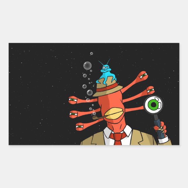 Aufkleber "Verdächtige Alien" (Vorderseite)