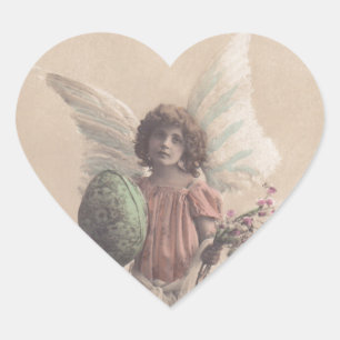 Aufkleber Vintag antiker Osterangel Gifting Craft