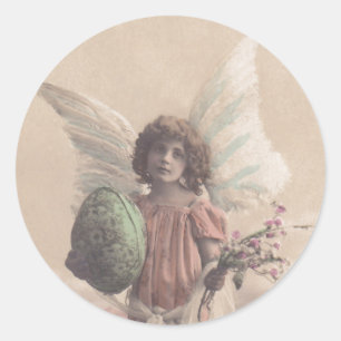 Aufkleber Vintag antiker Osterangel Gifting Craft