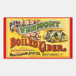 Aufkleber Vintag, reines Vermont, gekocht Cider Ol