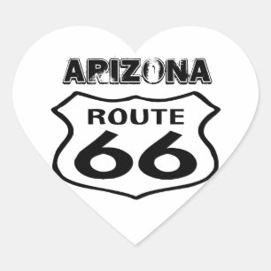 Aufkleber Vintag Route 66 Worn Staat Arizona