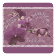Aufkleber Vintage-Blumenmuster