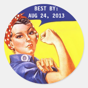 Aufkleber Vintage Rosie The Riveter MHD