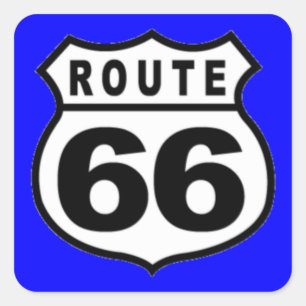 Aufkleber - VINTAGE ROUTE 66 AMERICANA VATERTAG