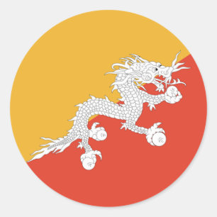 Aufkleber von Bhutan