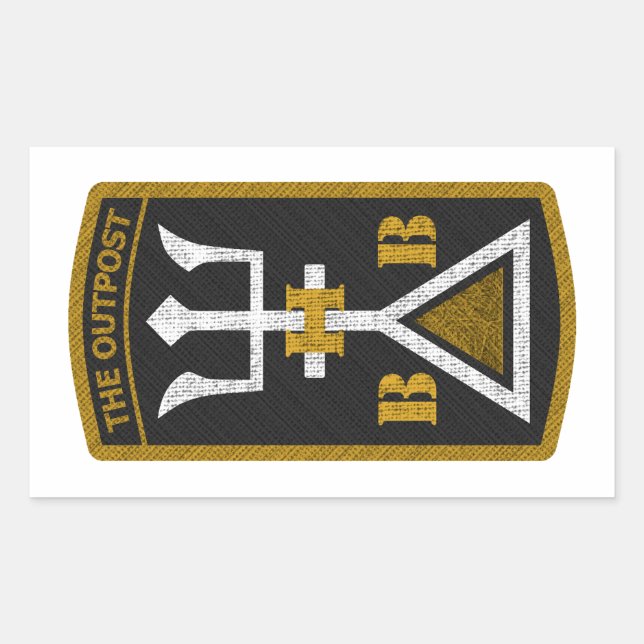 Aufkleber: weiß / OP-BHB Rechteckiger Aufkleber (Vorderseite)