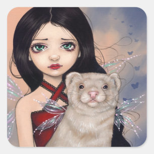 Aufkleber "Winged Ferret"