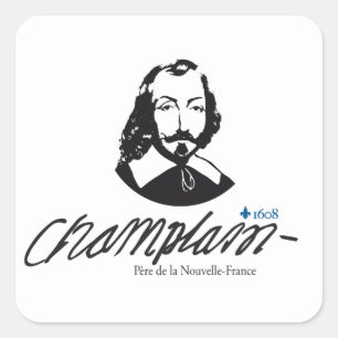 Aufkleber x20 Champlain Vater Neufrankreich