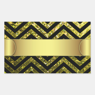 Aufkleber Zig Zag Sparkley Texture
