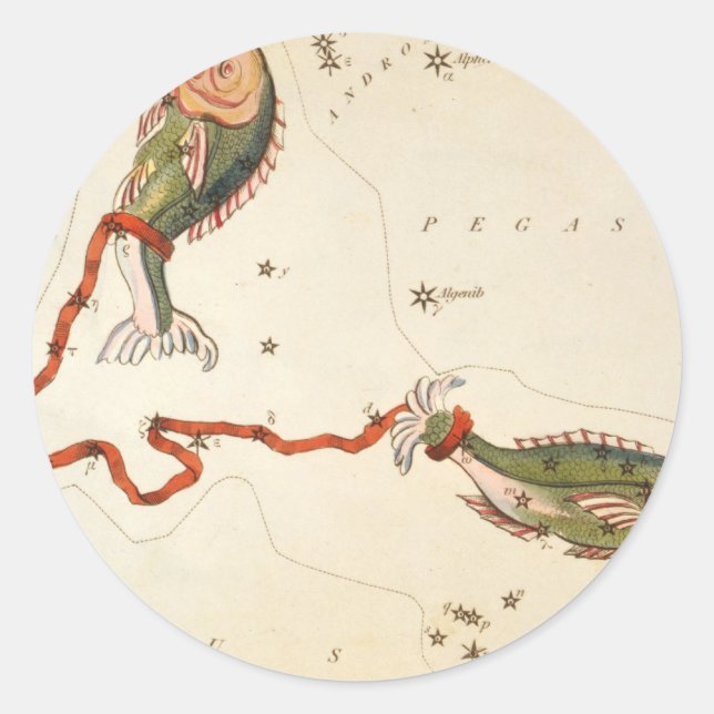 Aufkleber "Zodiac Sign: Fische" (Vorderseite)
