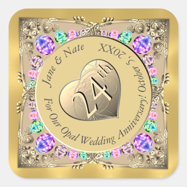 Aufkleber zum 24. Opal-Jubiläum (Vorderseite)