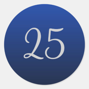 Aufkleber zum 25. Hochzeitstag