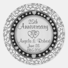 Aufkleber zum 25. Jahrestag