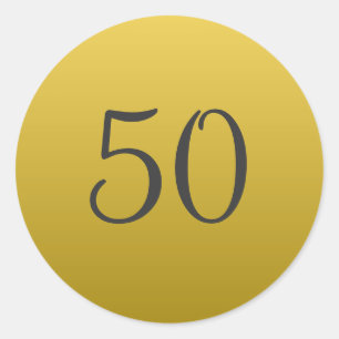Aufkleber zum 50. Hochzeitstag