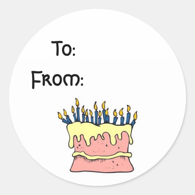 Aufkleber zum Geburtstag (Vorderseite)