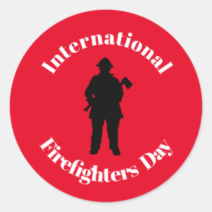 Aufkleber zum Internationalen Feuerwehrmännertag