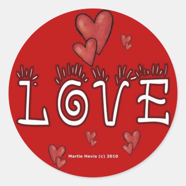 Aufkleber zum Valentinstag (4) (Vorderseite)