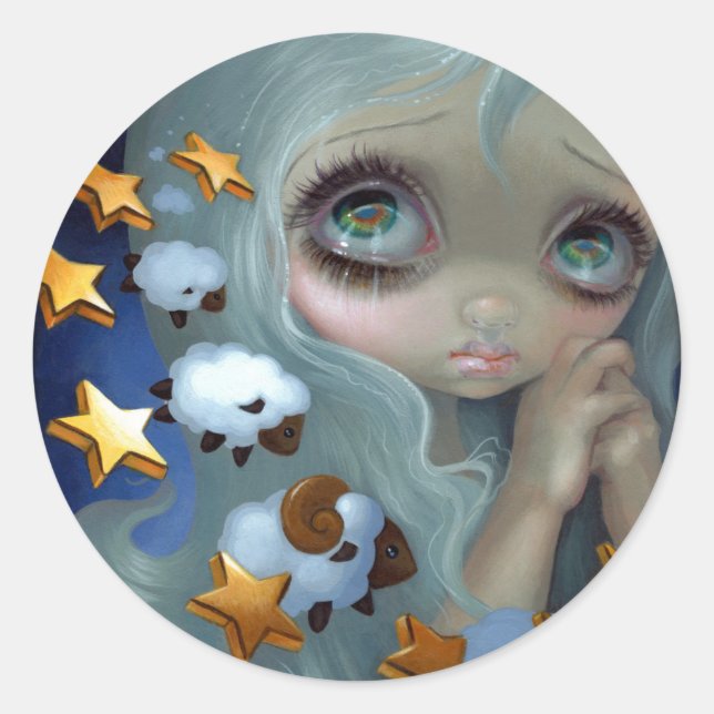 Aufkleber zum Zählen von Schafen (Vorderseite)