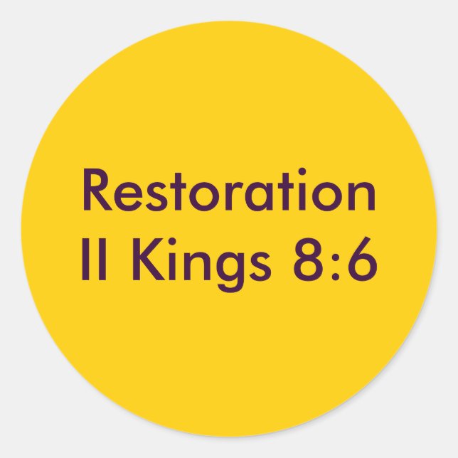 Aufkleber zur Wiederherstellung (Vorderseite)