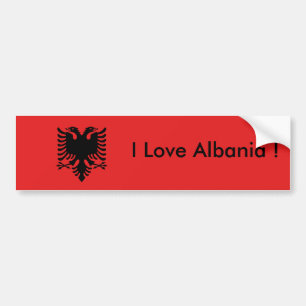 Aufkleberflagge Albaniens Autoaufkleber