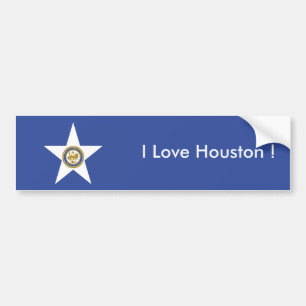 Aufkleberflagge von Houston City, USA Autoaufkleber