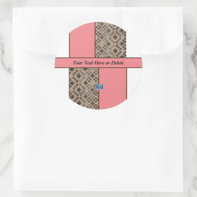 Aufkleberkreis (Peach LED S.C.C.)RFPMDesign ©️ 202 Runder Aufkleber (Tasche)